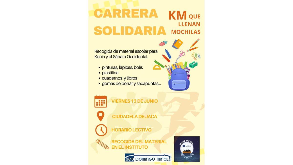 Carrera solidaria organizada por el IES Domingo Miral de Jaca