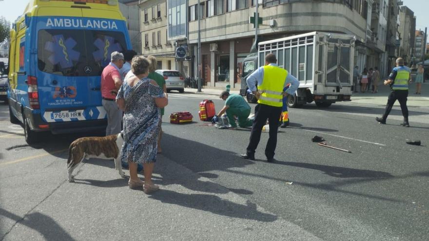 Atropello mortal en un paso de cebra de la Avenida Benito Vigo de A Estrada