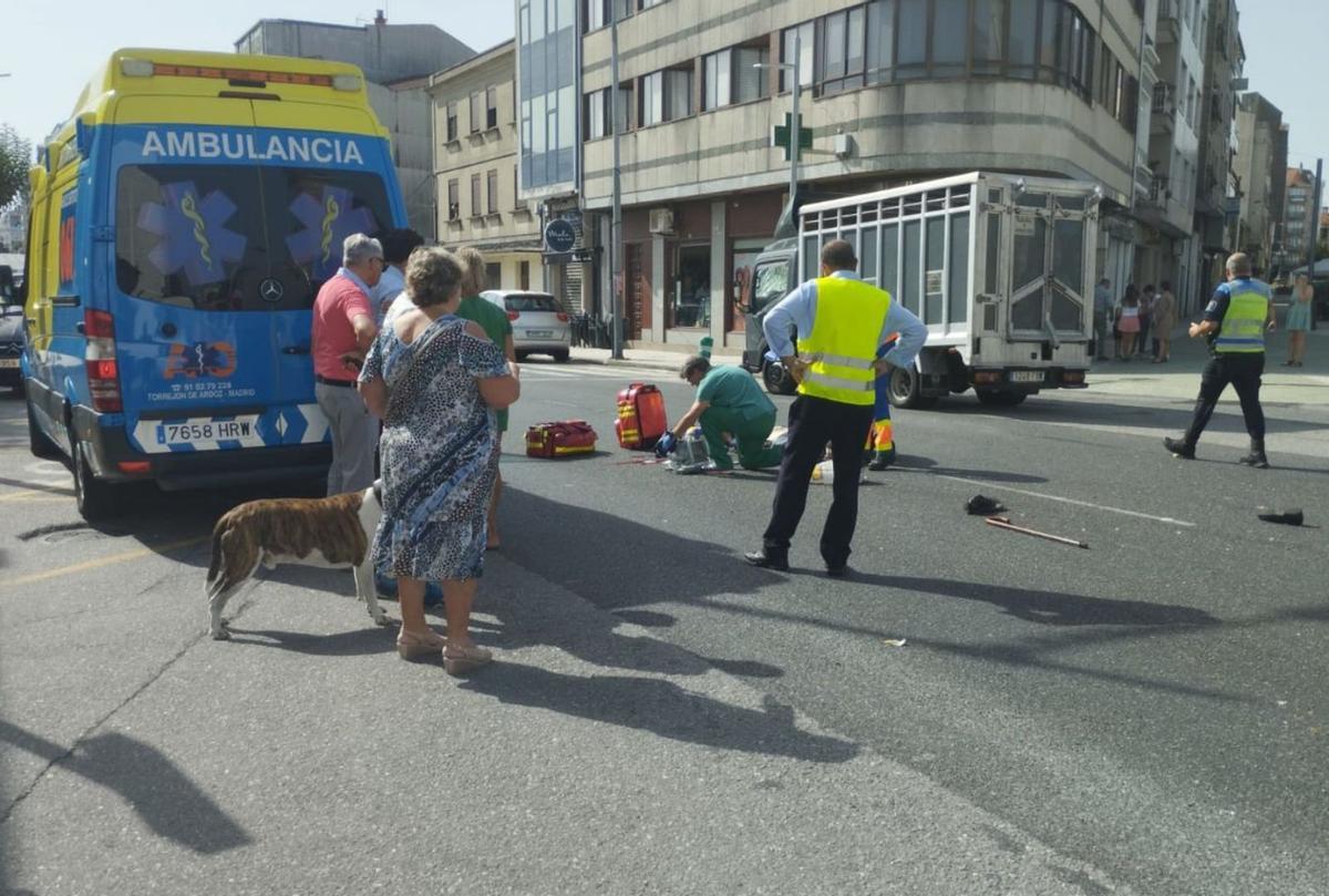 Atropello mortal en un paso de cebra de la Avenida Benito Vigo de A Estrada
