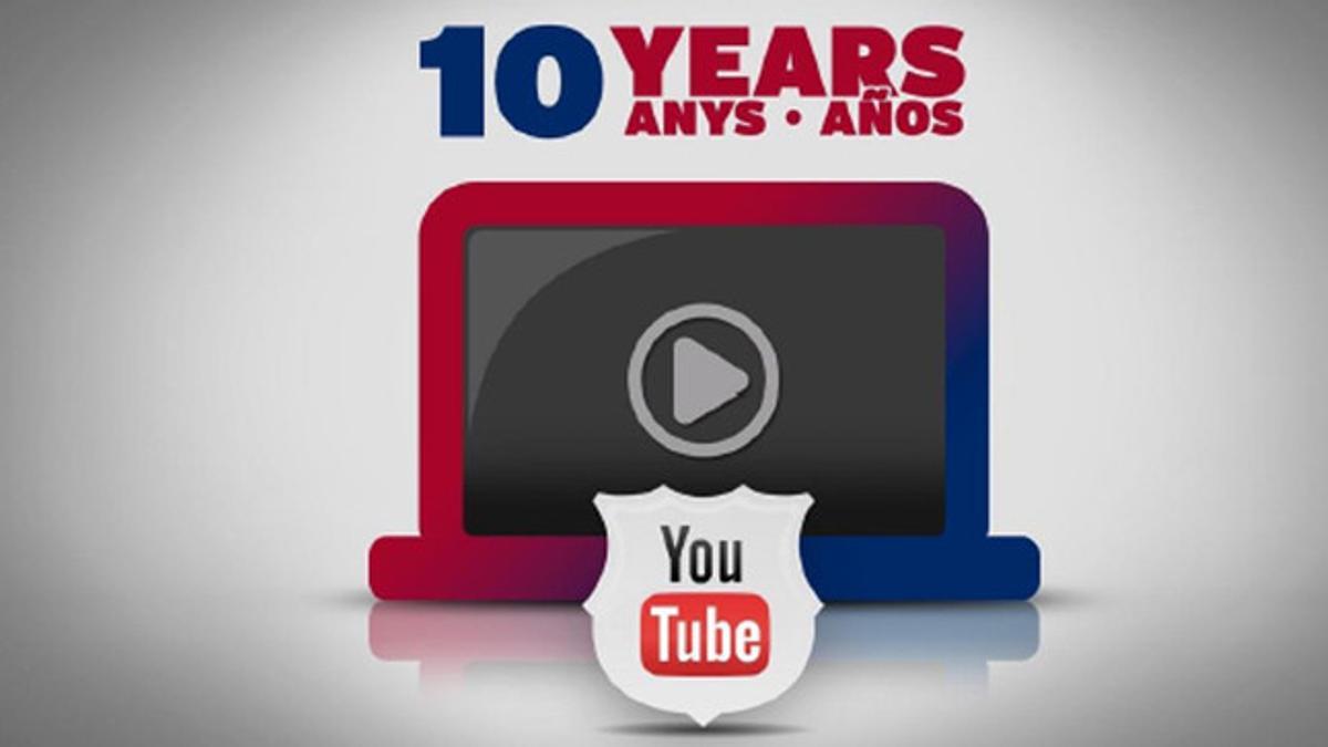 El FC Barcelona cumple 10 años en Youtube