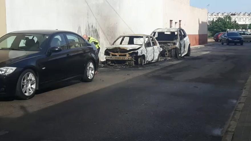 Incendio de coches en Almassora