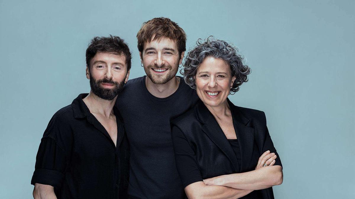 Dafnis Balduz, Francesc Cuéllar y Míriam Iscla.