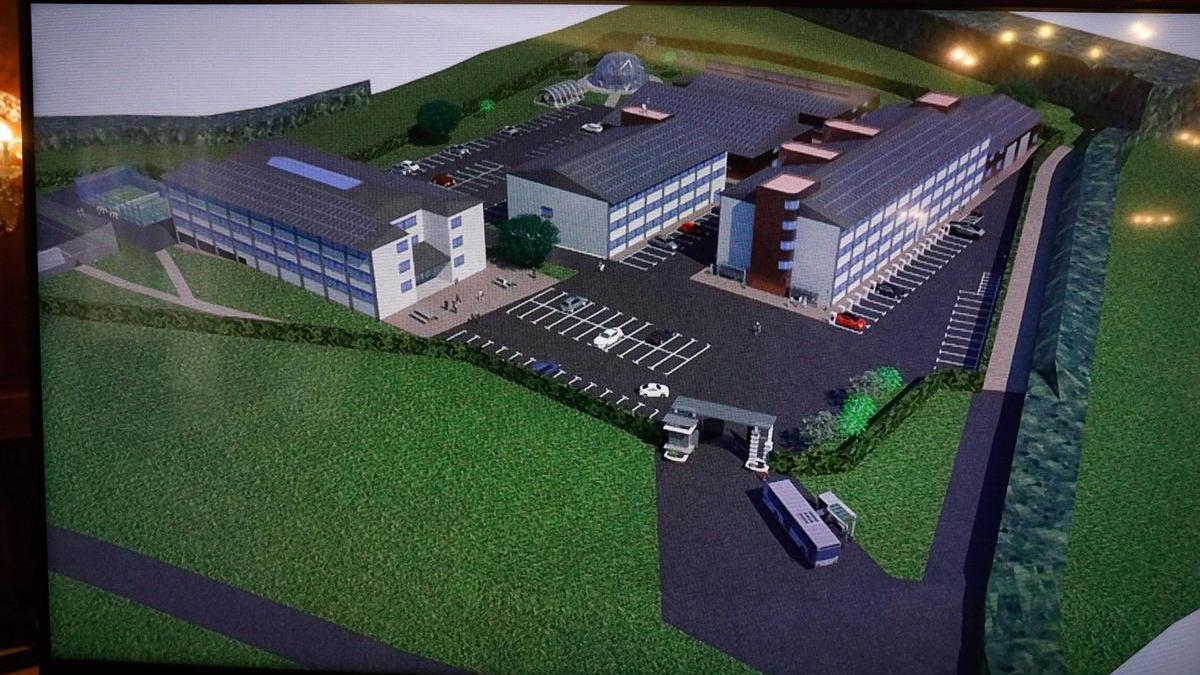 Una imagen de la futura "Manzana del Talento"