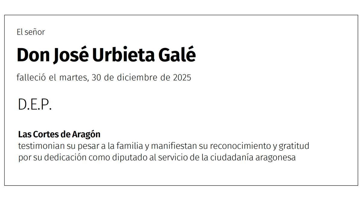 Don José Urbieta Galé.