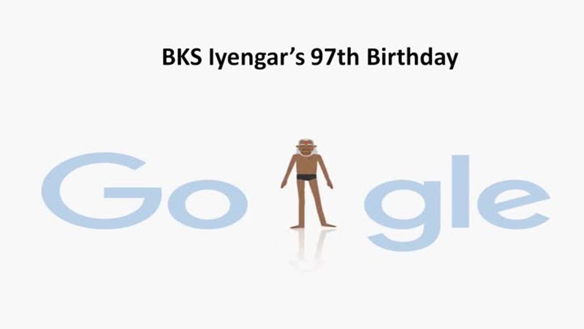 El ’Doodle’ de Google de BKS  Iyengar.