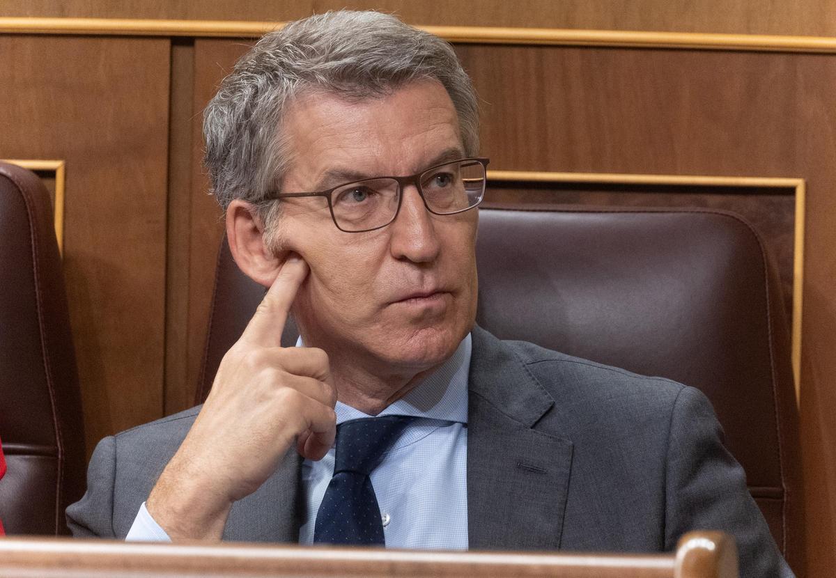 Feijóo, este miércoles, en el Congreso