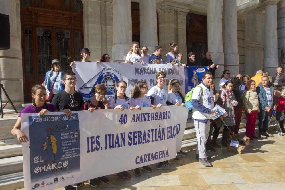 Marcha y lectura del manifiesto por la plena inclusión en Cartagena