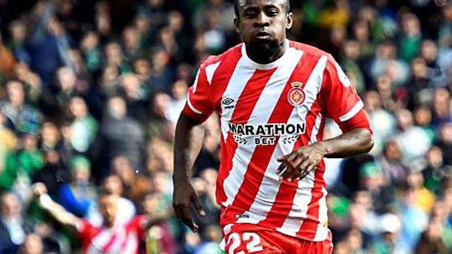 Seydou Doumbia, en un dels partits que va disputar amb la samarreta del Girona.