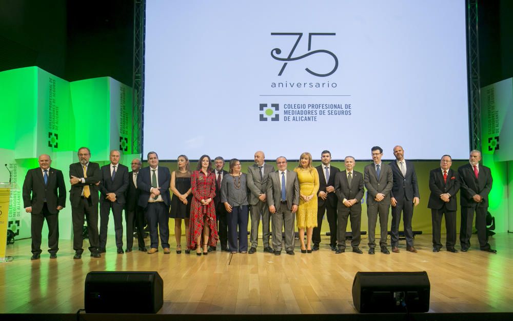 El Colegio de Mediadores de Alicante celebra sus 75 años de historia