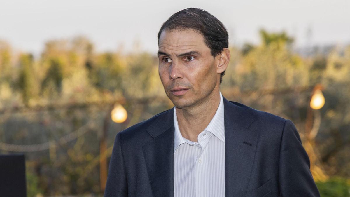 Rafa Nadal, antes de la entrega de los premios de su Fundación