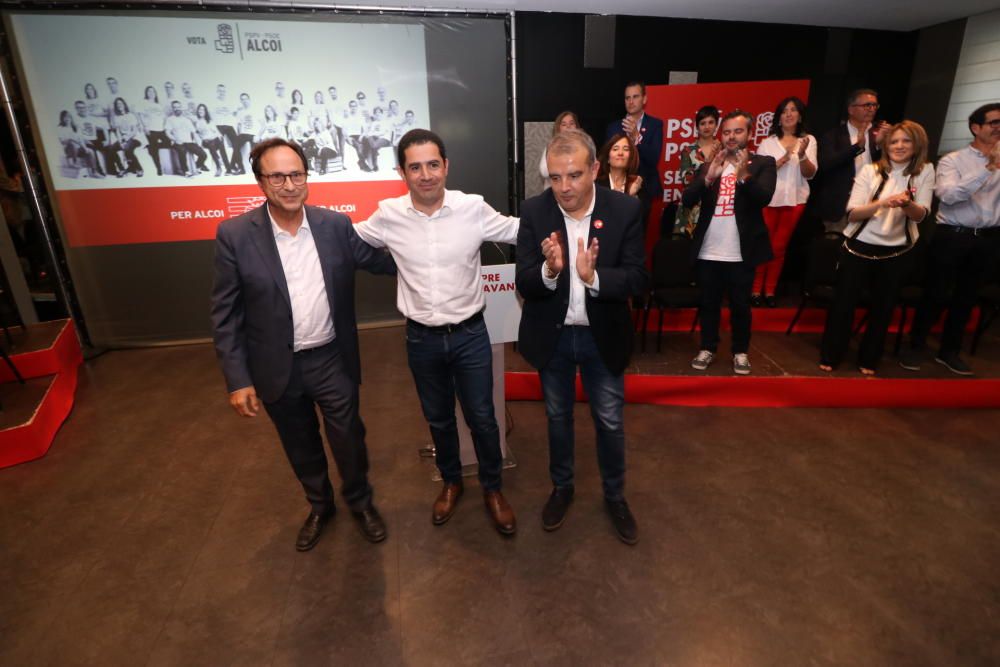 Presentación de la candidatura del PSOE en Alcoy.