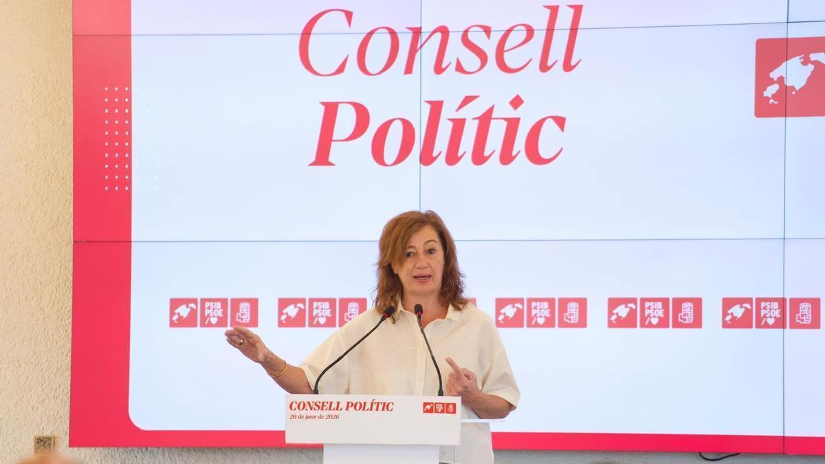 Armengol renuncia a ser la candidata del PSOE balear en las autonómicas de 2027