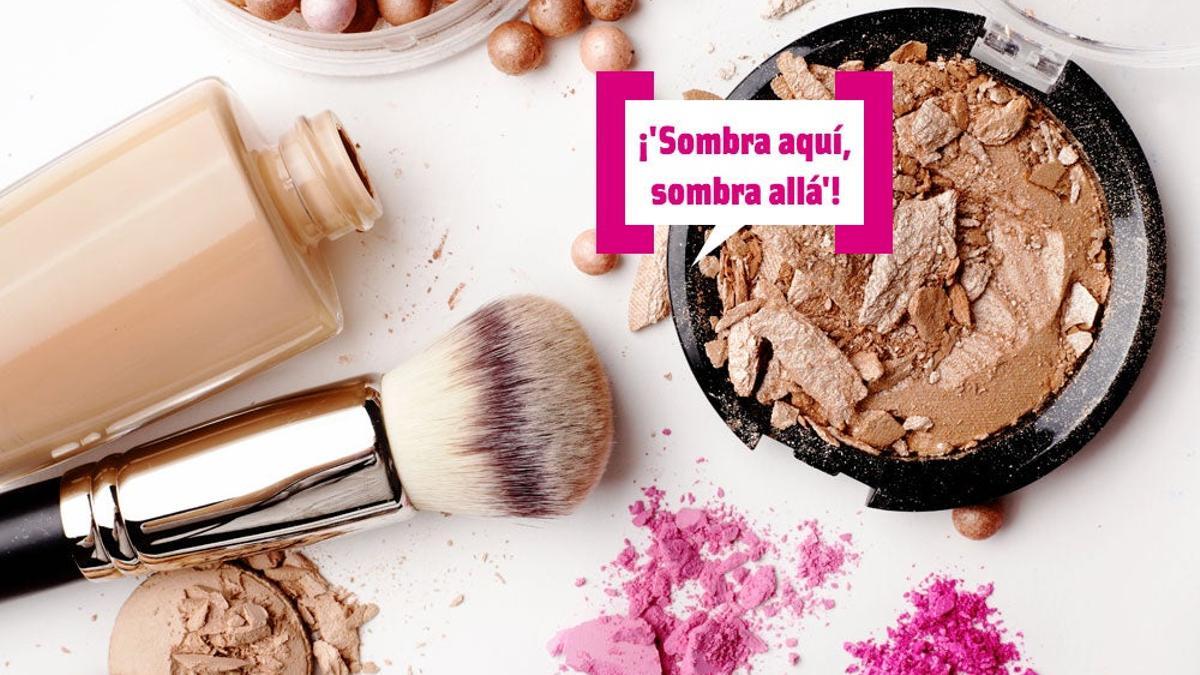 Maquillaje con bocadillo