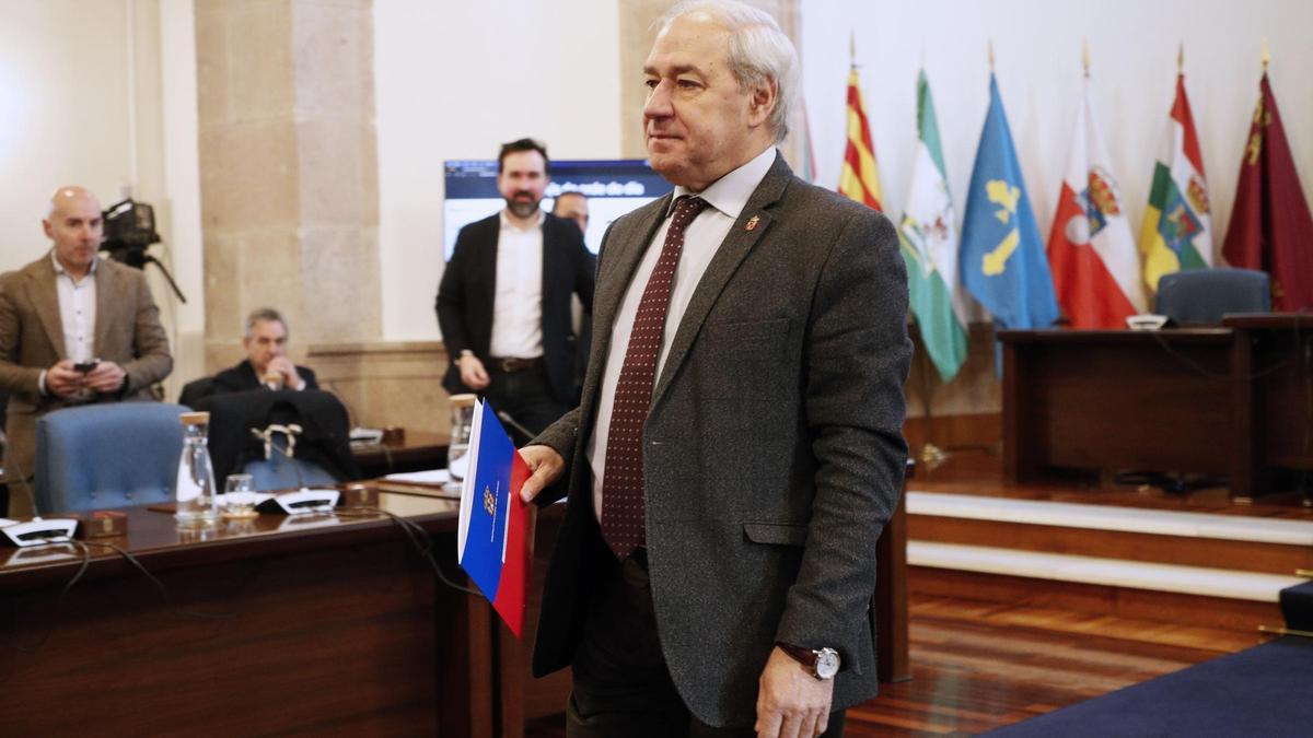 Tomé formaliza hoy su dimisión como presidente de la Diputación de Lugo en el Pazo de San Marcos