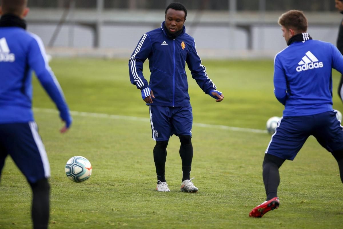 Entrenamiento del Real Zaragoza de hoy 24 de enero