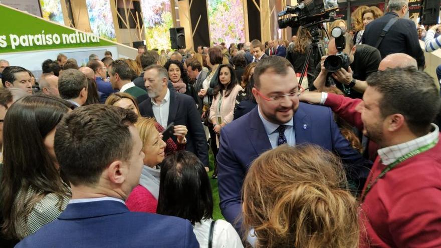 Barbón, durante el Día de Asturias en Fitur