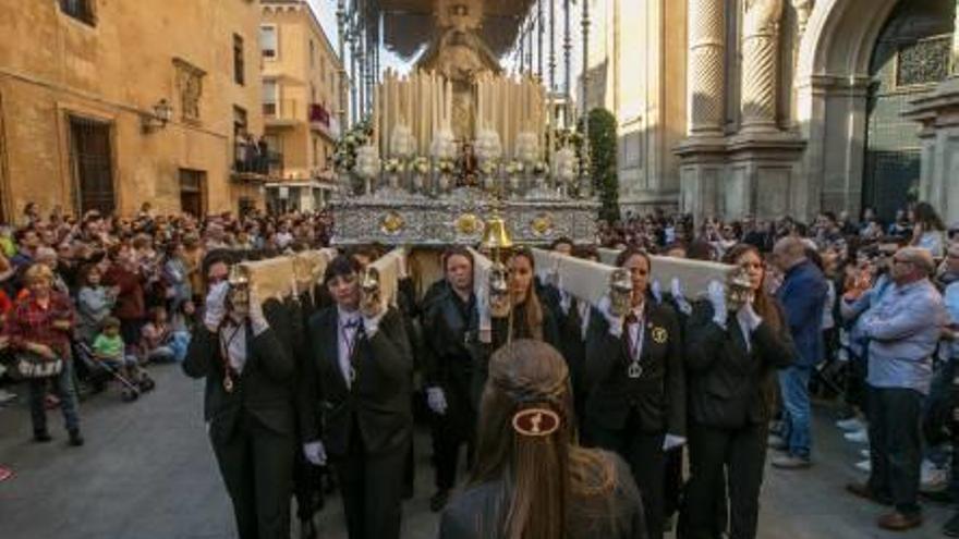 El paso de María Santísima de la Salud en la procesión del año pasado.