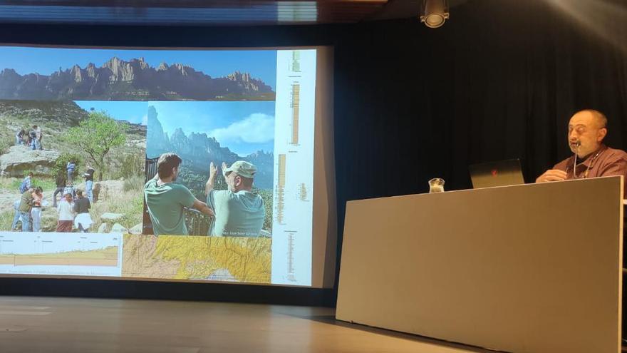 Una conferència sobre la geologia de Montserrat omple l’auditori de la Plana de l’Om
