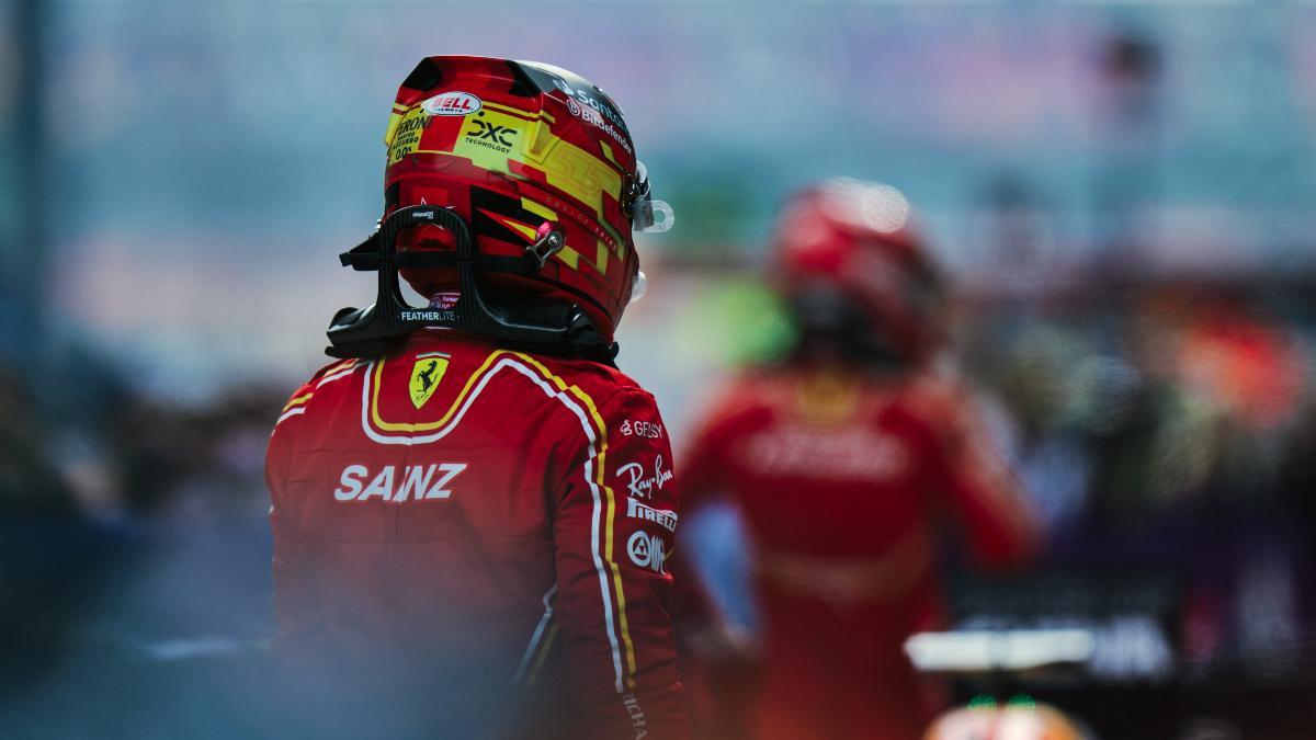 Sainz y Leclerc, tras la carrera en China