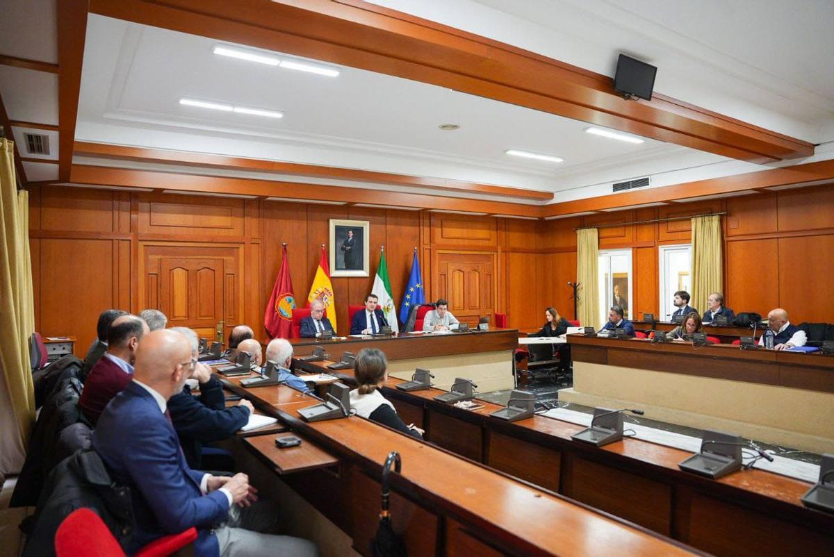 Mesa de polígonos de CECO celebrada en el salón de Plenos.