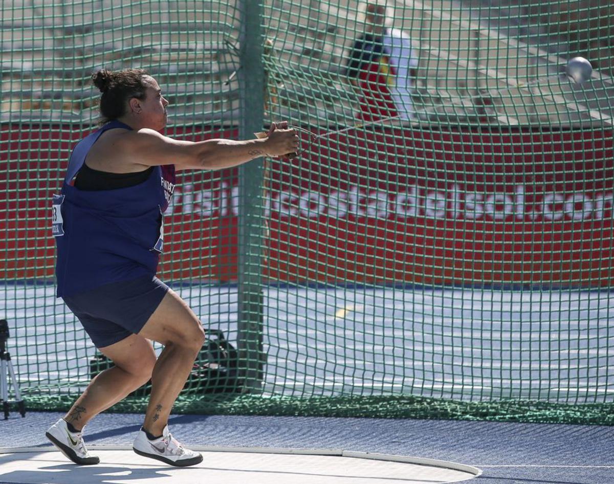 Laura Redondo, campeona de España de martillo. | EFE