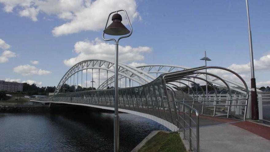 Puente das Correntes, que acaba de cumplir cuatro años de funcionamiento. // Santos Álvarez