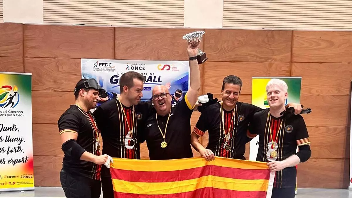 ONCE Catalunya, primer equip català campió de la Lliga masculina de goalball