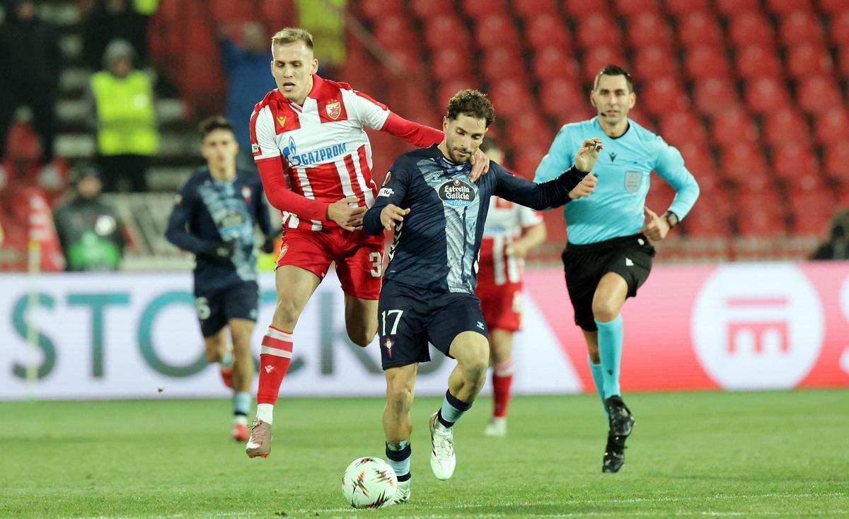 Las imágenes del Estrella Roja - Celta en Belgrado