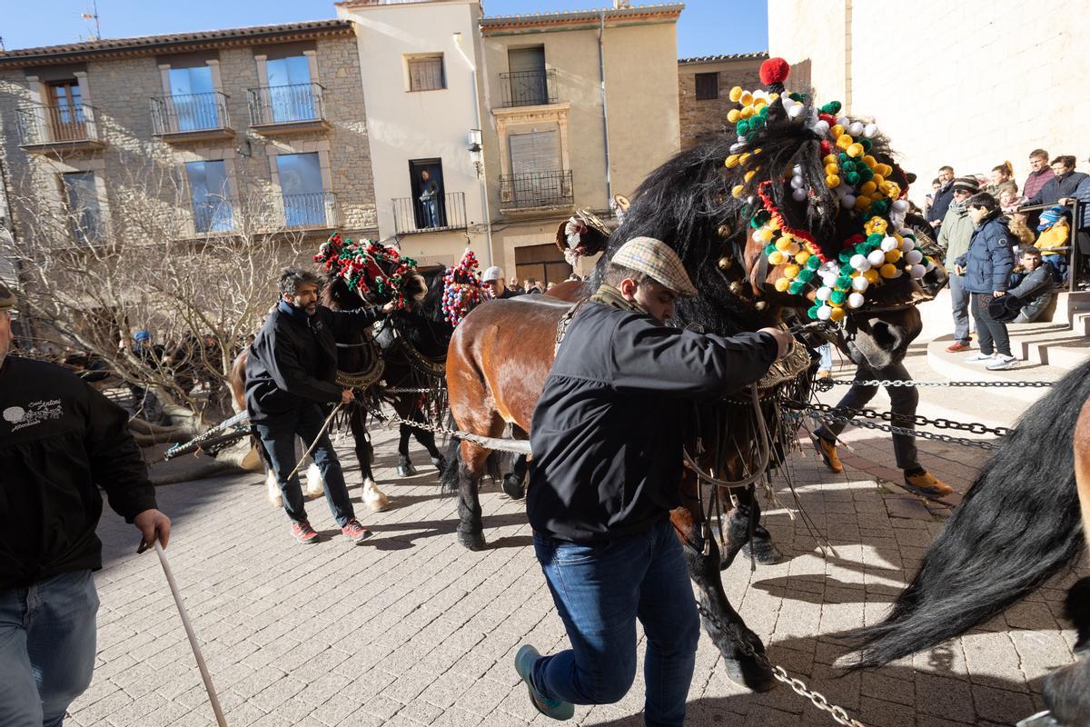 Los arrieros han guiado con maestría a los caballos durante el recorrido.