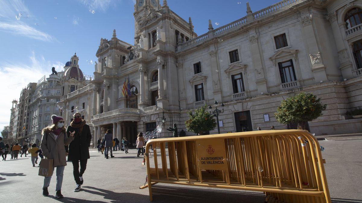 Edificio central del Ayuntamiento de Valencia.
