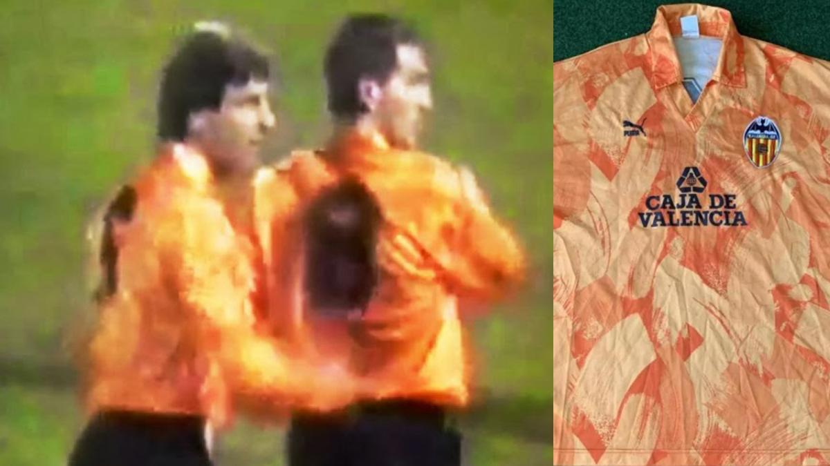 camiseta valencia 91-92