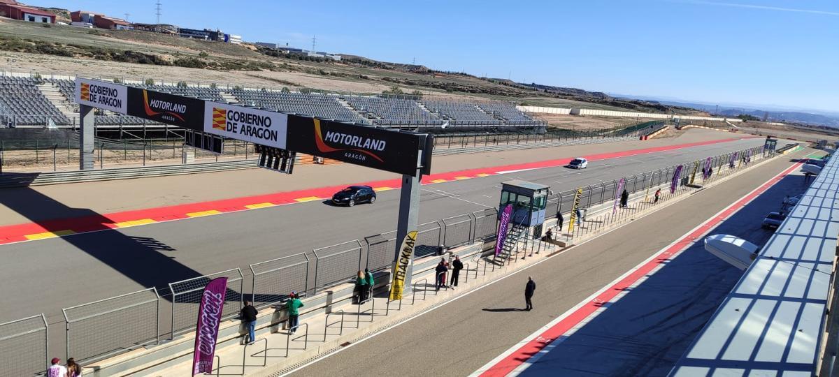 Circuito de Motorland, en Alcañiz, durante el pasado fin de semana con la celebración de un evento de turismos y motos.