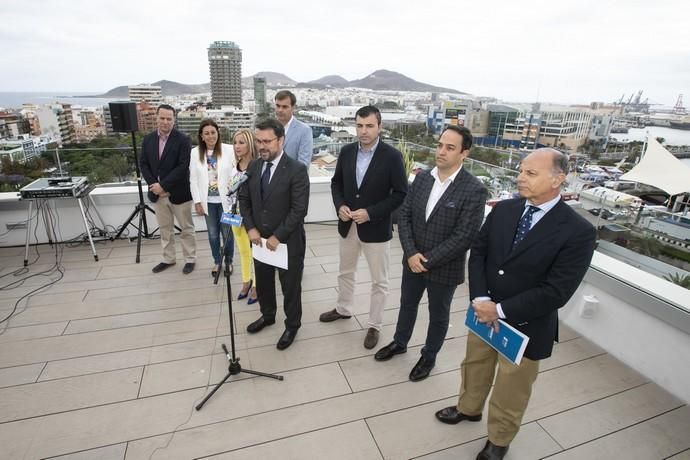 02.05.19. Las Palmas de Gran Canaria. Elecciones 26M. El candidato del Partido Popular a presidente de Canarias, Asier Antona, presenta su programa electoral para los próximos cuatro años, junto al vicesecretario general de Estudios y Programas de su partido Jorge Rodríguez . Hotel BEx Foto Quique Curbelo  | 02/05/2019 | Fotógrafo: Quique Curbelo