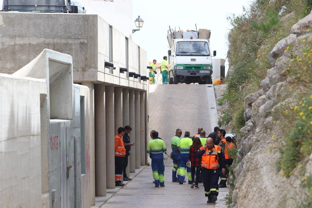 Operativo especial para el desalojo de sa Penya.