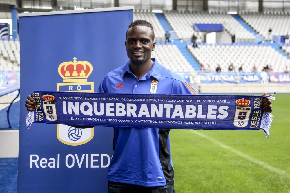 Presentación de Mariga, nuevo Jugador del Real Oviedo