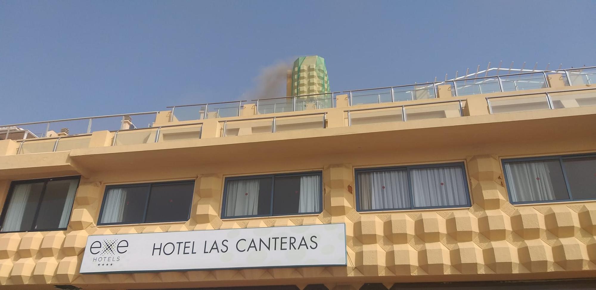 Incendio en un hotel en obras de Las Canteras