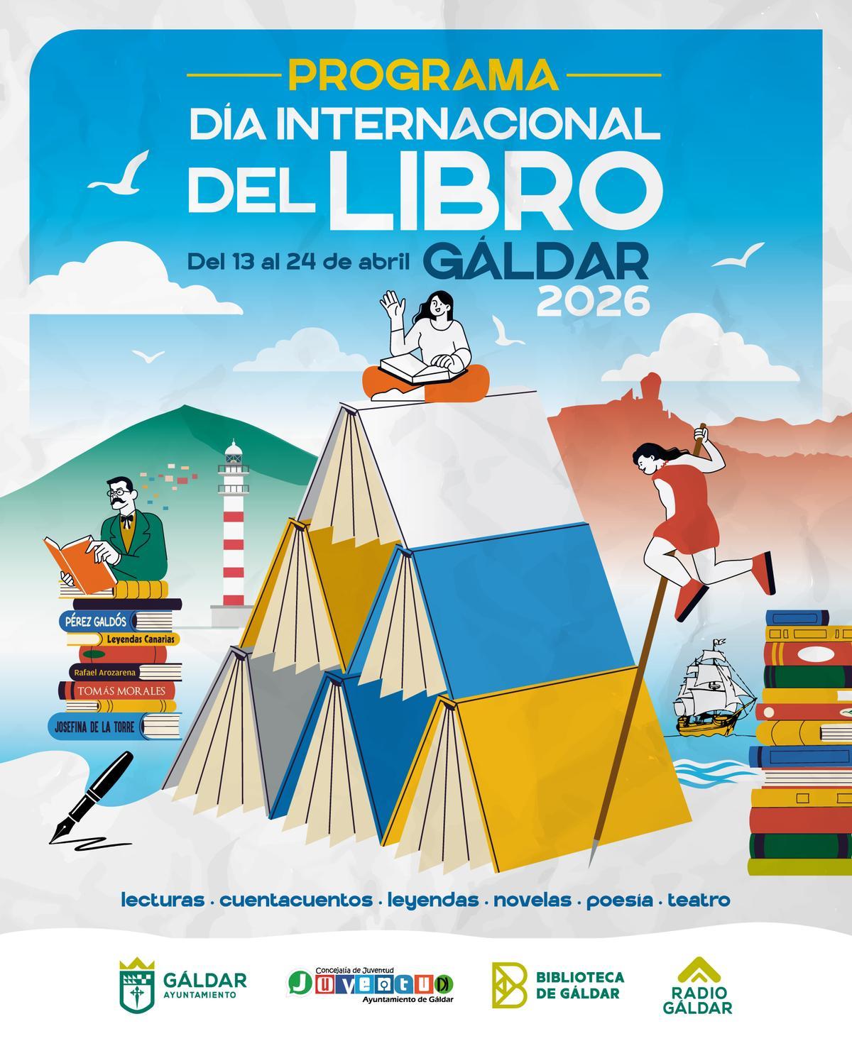 Programa del Día Internacional del Libro 2026 en Gáldar.