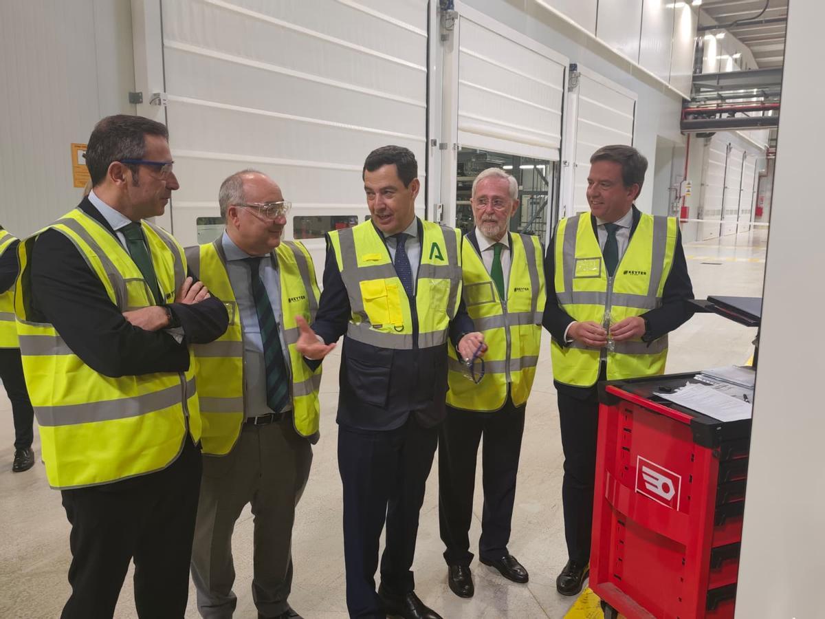 El presidente andaluz, Juanma Moreno, visitó hace solo unos dias Grupo Keiter de Lucena.