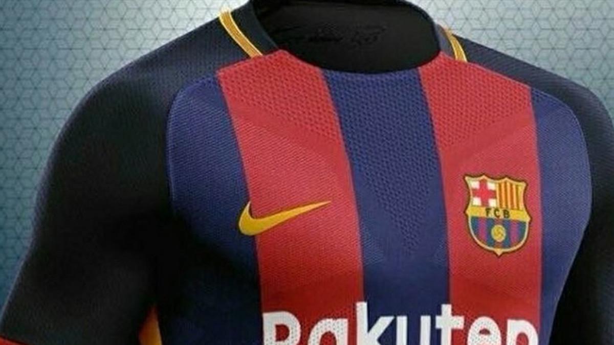 A new version of Barcelona's 2018-19 kit appears