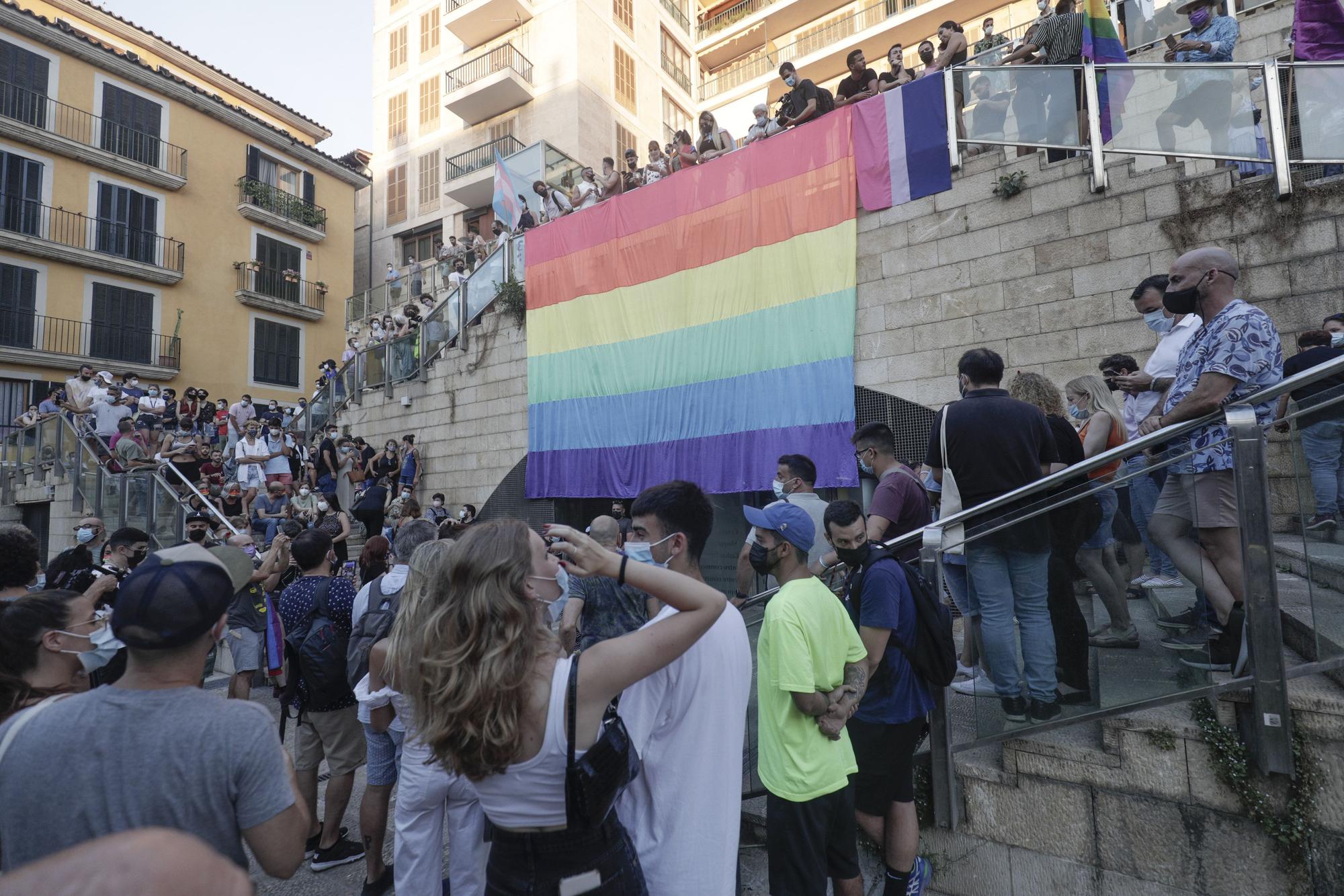 Concentración en Palma en repulsa por el asesinato de Samuel