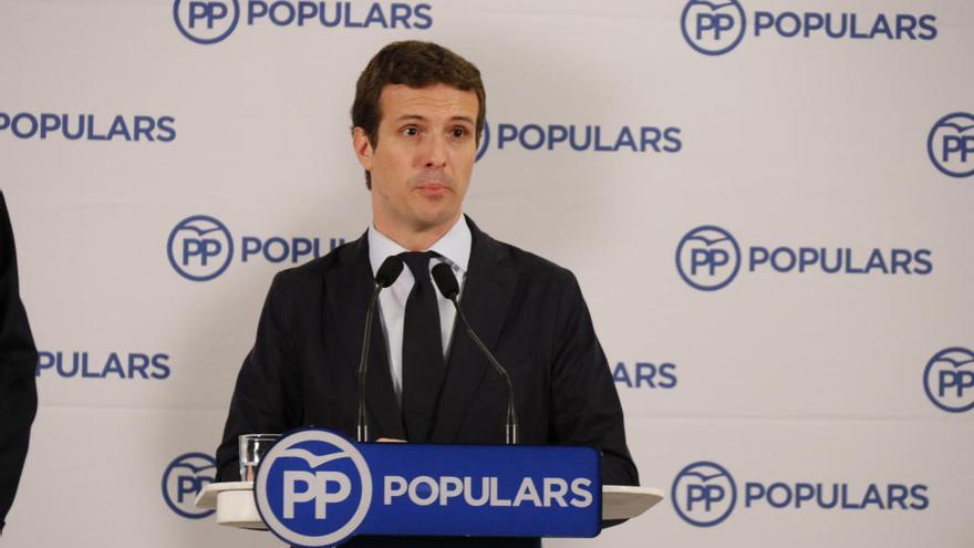 Casado, en roda de premsa