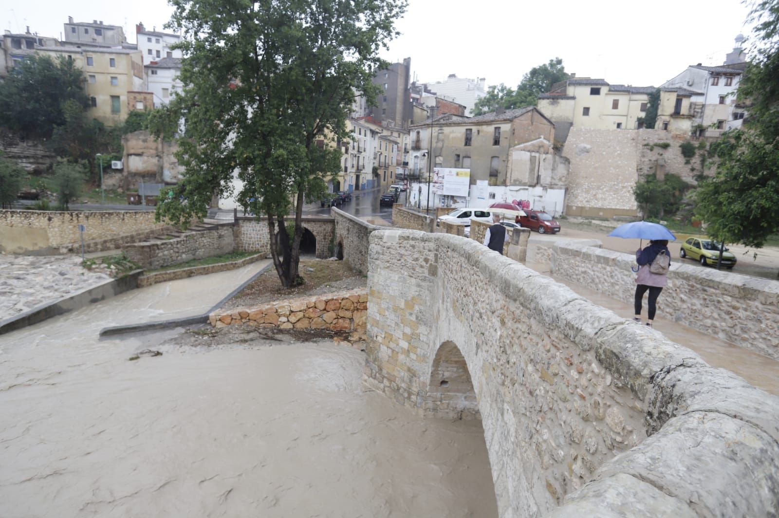 Así están siendo las lluvias torrenciales en Ontinyent