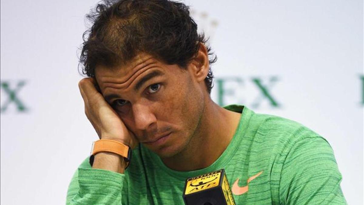 Rafa Nadal no podía competir al cien por cien por culpa de su muñeca. No volverá a jugar este año