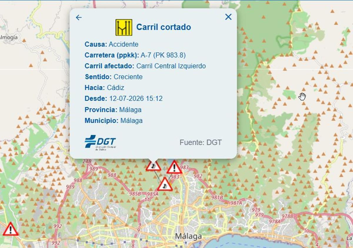 El accidente tuvo lugar sobre las 15.15 horas