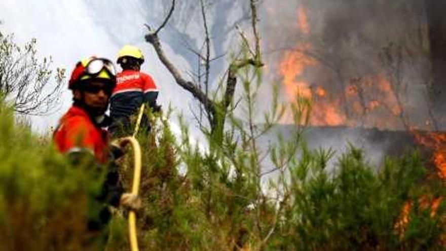 Incendio de La Torre de les Maçanes en agosto.