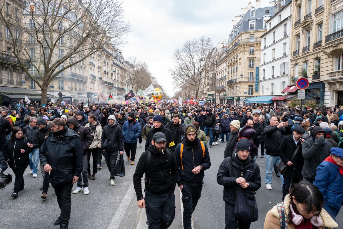 Jornada de huelgas y manifestaciones en Francia