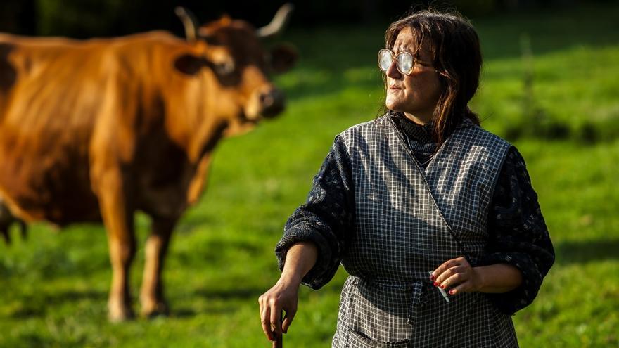 Iolanda Muíños, caracterizada para la película &quot;Malencolía&quot;.