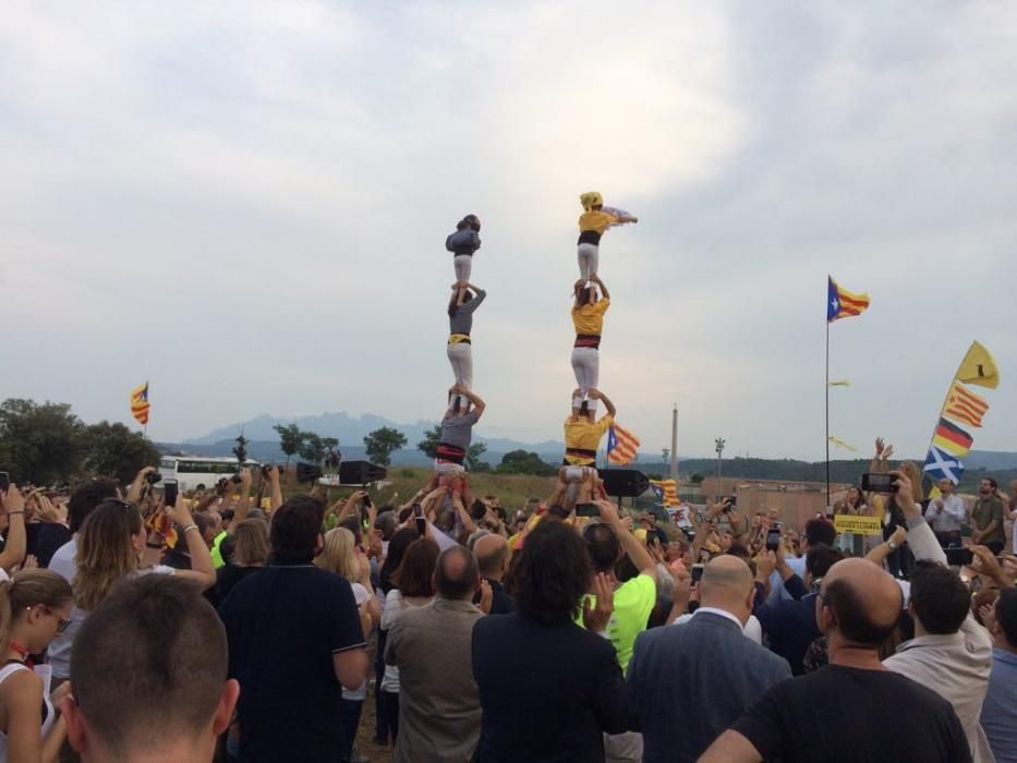 Concentració a Lledoners per l'alliberament dels independentistes presos