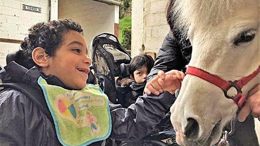 Equitación para niños con parálisis cerebral