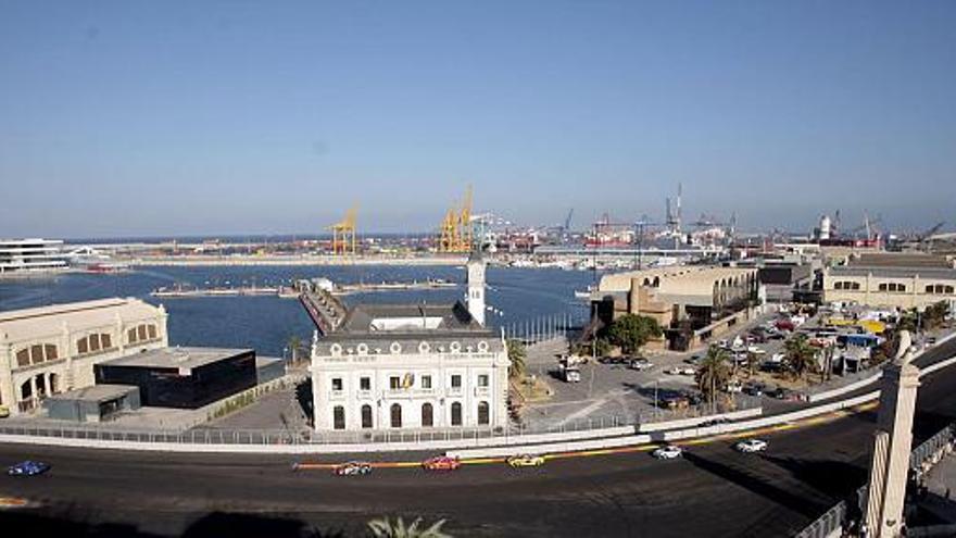 Vista general del circuito urbano de Valencia.